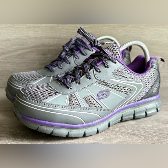 SKECHERS Work Synergy Algonac Women's Alloy Toe Work Athletic Shoe Non-Slip 8.5 - Picture 1 of 9
